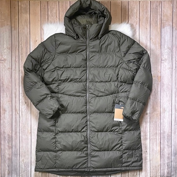 The North Face Women’s Metropolis Parka Coat In New Taupe Green - Picture 2 of 9